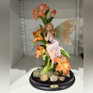 Fairy Figurine with Orange Flowers